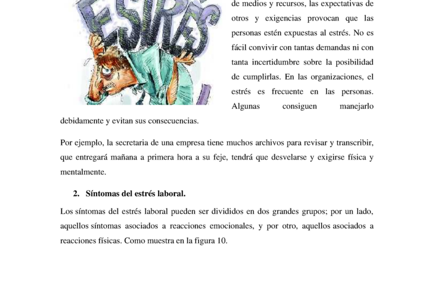 Concepto de estrés laboral