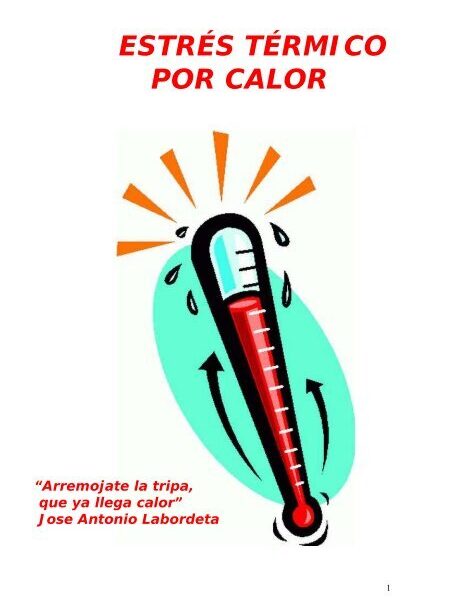 Estrés térmico por calor