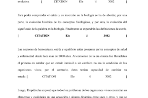 Historia del estrés