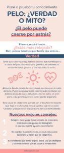 Estrés causa caída del cabello