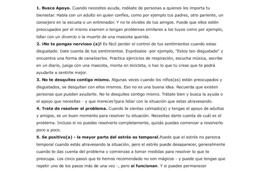 Todas las personas sufren de estrés de vez en cuando