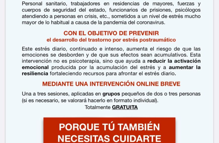Plan de intervención para trastorno de estrés postraumático